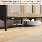JASIWAY Buffet Cabinet with Storage, Modern Coffee Bar Cabinet Console Table - Image 9