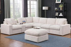 Ball & Cast 127" Modular Sectional Sofa, Modern Oversized Cloud Couch by BallCast