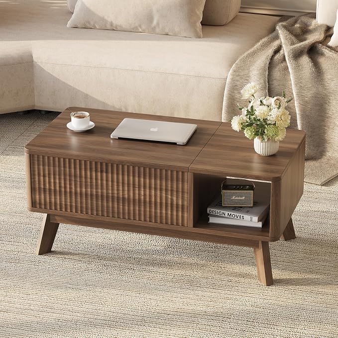 Wood Lift Top Coffee Table - Image 7