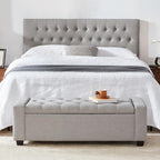 Huatean Home 48" Ottoman with Storage, Storage Ottoman Bench with Safety Hinge - Image 7