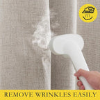 NICETOWN Natural Short 100% Blackout Curtains 63" Lenghth Burg - Image 9