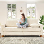 Kidirect 70in L Shaped Couch, Modular Sofa No Tool Assembly, Comfy Sectional - Image 2