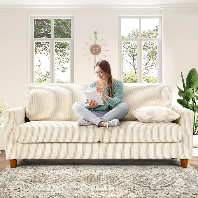 Kidirect 70in U Shaped Couch, Modular Sofa No Tool Assembly, Comfy Sectional - Image 2