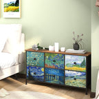 EXOTICA 6 Drawer Dresser for Bedroom Van Gogh Chest of Drawers Wide TV Stands - Image 8
