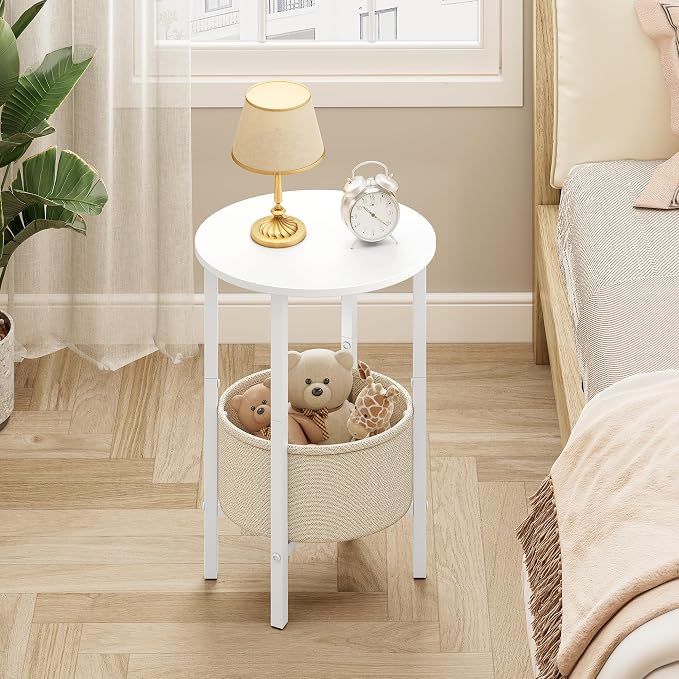Vagusicc Round Side Table End Table - Image 7