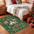 Christmas 3x4 Entryway Area Rugs: Winter Soft Rug - Image 8