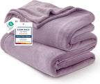 Bedsure GentleSoft Fleece Blankets Twin Size Fog Purple by Unknown