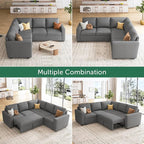 HONBAY Sectional Sleeper Sofa - Image 4