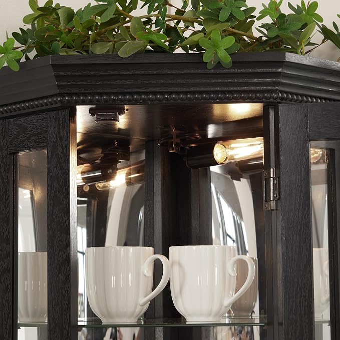 Glass Corner Display Cabinet - Image 3