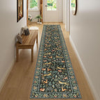 DUKINO 2x14 Runner Rug for Hallway, Soft Animal Washable Runner Rug, Low Pile - Image 5
