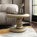 24/7 Shop at Home Kavren Modern 22-inch Oval Glossy Pedestal End Table by 247SHOPATHOME