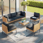 Aoxun Patio Furniture Set, 7 Piece Outdoor Sectional Sofas by Aoxun