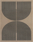 Lahome Modern Rainbow Easy Jute 9x12 Rug, Large Non Slip Indoor Outdoor Rug | - Image 8