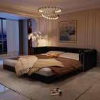 90.6'' Velvet Folding Floor Sofa Bed - Image 9