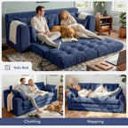 Homkdom 3 Seater Boneless Couch - Image 4