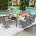 Devoko Dining 7 PCS Furniture, Patio Conversation Set - Image 9