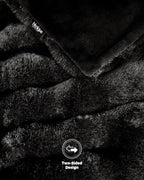 Ultra Soft Cozy Faux Fur Throw Blanket, Fuzzy Plush Thick Bubble Blanket - Image 7