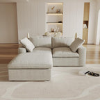 Cloud Modular Sectional Sofa Couch, 80.3" L Shaped Convertible Couches - Image 3