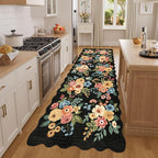 DUKINO 3x8 Kitchen Runner Rug, Soft Floral Washable Rug - Image 5