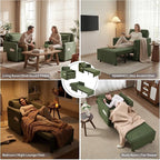 Iroomy 5-Level Adjustable Convertible Sleeper Chair, 3-in-1 Corduroy Pull Out - Image 6