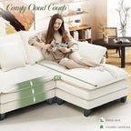 140" Cloud Couch, Modular Sectional Sofa - Image 8