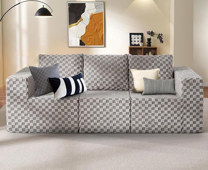 Modular Sectional Sofa 3-Seater Modular Couch by YourHomeDeservesMore