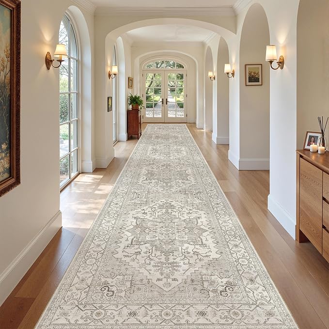 Madane Hallway Runner Rug 3x18 Washable Kitchen Runners 18ft, Soft Low-Pile - Image 2