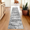 2x10 Runner Rug Non-Slip，Modern Abstract 10ft Washable Runner Rugs by Unknown