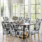 BIETYONE Stretch Dining Chair Covers Set of 6, Soft Removable Washable Kitchen - Image 2