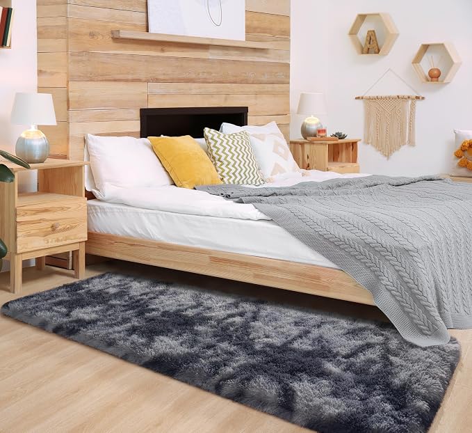 Chicrug Soft Runner Rugs for Bedroom Living Room Plush Fluffy Rug 2x8 | Shag - Image 3