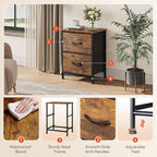 WLIVE Night Stand, Small Dresser - Image 5