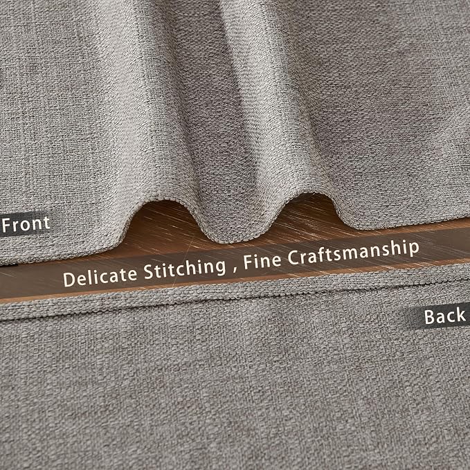 BALCONY & FALCON Placemats Set of 6 Faux Linen Cloth Place Mats Washable - Image 4