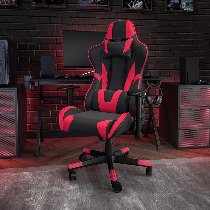 Flash Furniture X20 Fully Reclining LeatherSoft Racing Style Gaming Chair - Image 2