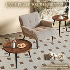 2 Pcs Mid Century Modern Coffee Table Round - Image 6