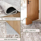 Washable Farmhouse Living Room Rug, 10x14 Area Rugs - Image 7
