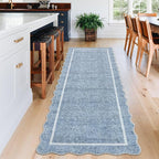 GarveeHome Scalloped Washable Runner Rug 2x6 Non Slip Kitchen Rugs - Image 2