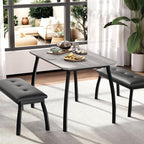 Dining Table for 4, 3-Piece Kitchen Table Set for 4 - Image 9