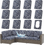 Waterproof Outdoor Cushion Covers, Stretch Patio Slipcovers | UV Resistant by hyha