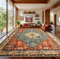 SERISSA 10x12 Washable Non Slip Boho Area Rug by SERISSAHomeDecorCollection