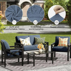 8Pcs Outdoor Cushion Covers, Elastic Patio Cushion Covers | Washable, - Image 4
