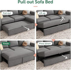 HONBAY Modular Sectional Sleeper Sofa - Image 7