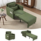 Iroomy 5-Level Adjustable Convertible Sleeper Chair, 3-in-1 Corduroy Pull Out by Iroomy