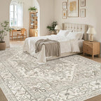 Madane 8x10 Area Rugs for Living Room, Non-Slip Washable Rug, Soft Low Pile - Image 3