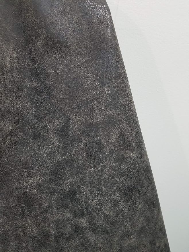 NAT Leathers | Crazy Horse Faux Leather Upholstery Fabric Leather by The Yard - Image 4