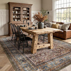 6x9 Area Rugs - Washable Vintage Retro Living Room Rug, Soft Ultra Thin Non - Image 4
