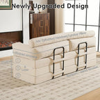 5-in-1 Convertible Sofa Bed, Corduroy Futon Couch Sleeper - Image 8