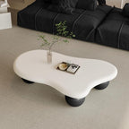 47" Cloud Coffee Table for Living Room Irregular Coffee Table Modern Low Coffee - Image 5