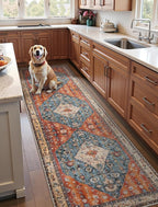 SERISSA 3x8 Washable Non Slip Boho Runner Rug - Image 2