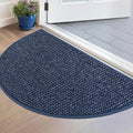 BEQHAUSE Dirt Trapper Door Mat 17" x 30" Half Circle Non Slip Rugs, Absorbent by BEQHAUSE