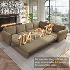 118" L-Shaped Sleeper Couch Bed - Image 4